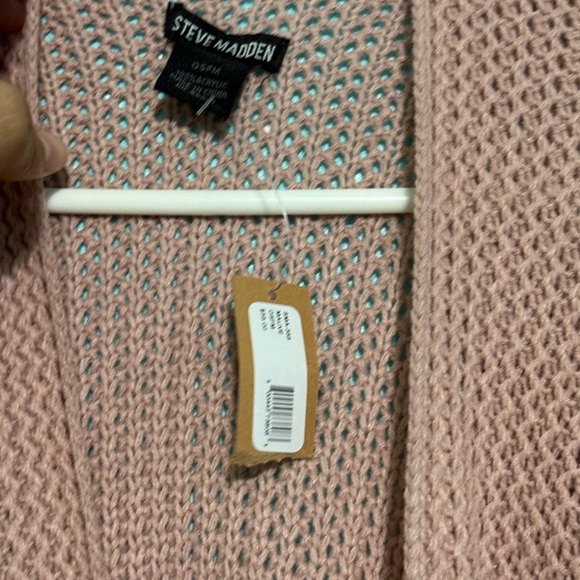 Steve Madden Dusty Pink Shrug Sweater Cozy Knit - Picture 8 of 8